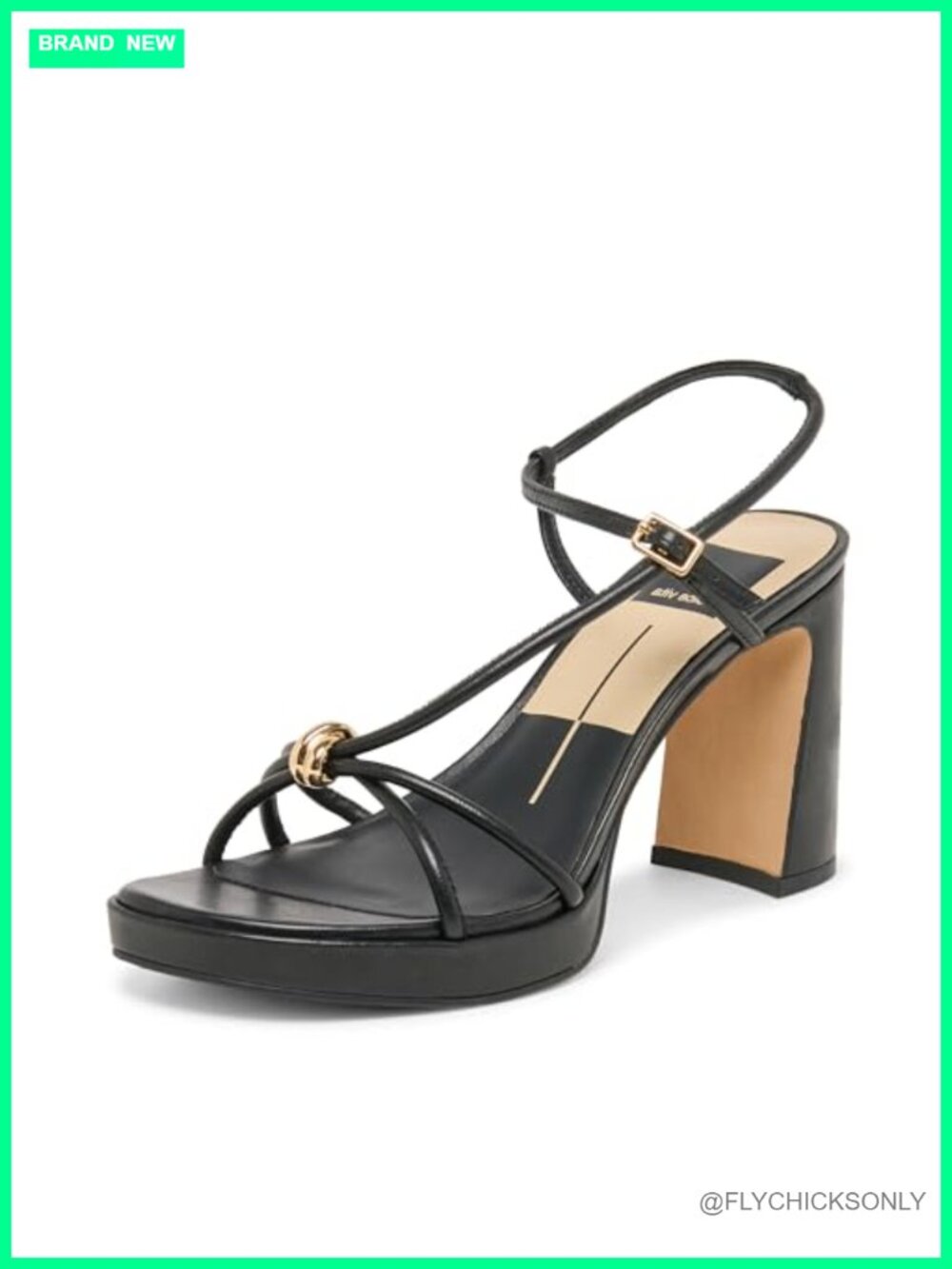 Platform Heeled Sandal Leather Slingback Open Toe Semi Formal
